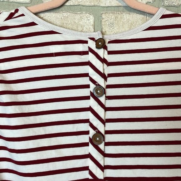 DV Dolce Vita striped shirt mini dress with suede pocket size M - Picture 6 of 8